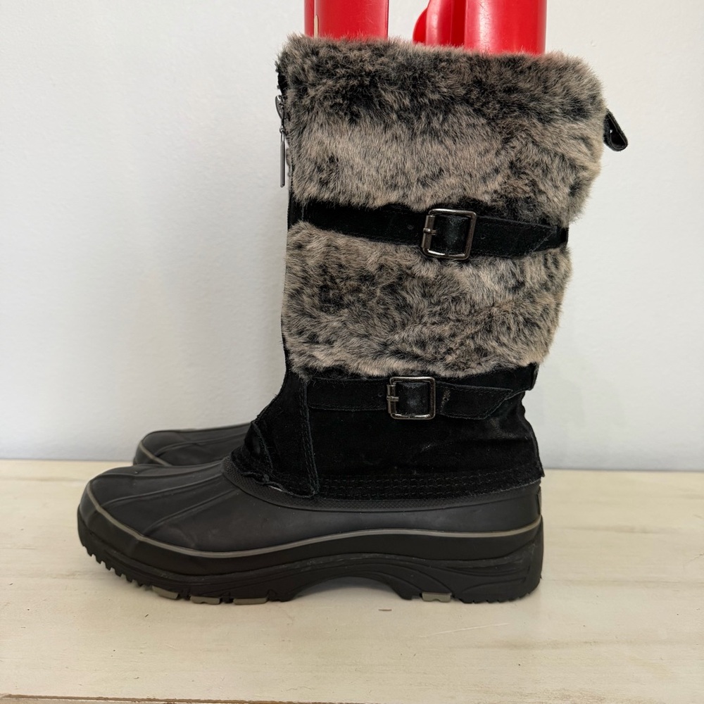 Khombu Fur Lined Newton Duck Winter Boots
